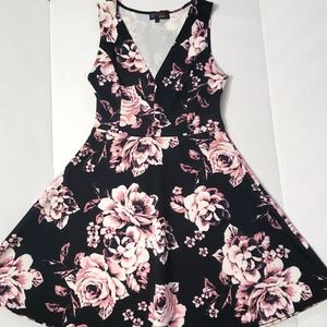 Rose pattern dress